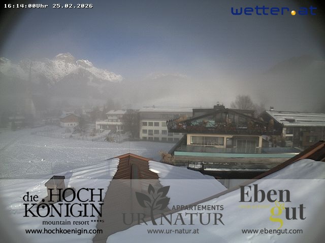 Archived image Webcam Maria Alm - View Hotel Hochkönigin