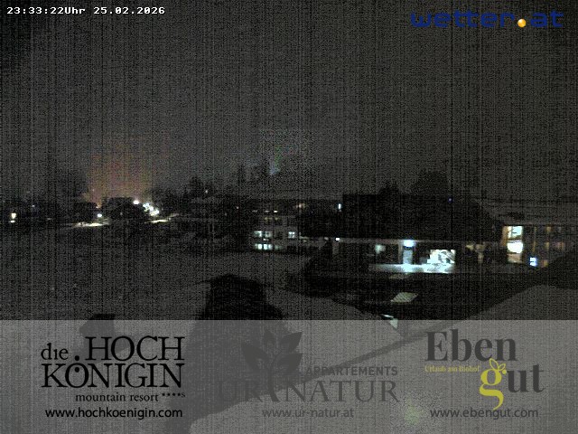 Archived image Webcam Maria Alm - View Hotel Hochkönigin