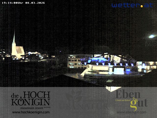 Archiv Foto Webcam Maria Alm: Ausblick Hotel Hochkönigin