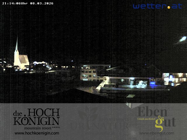 Archiv Foto Webcam Maria Alm: Ausblick Hotel Hochkönigin