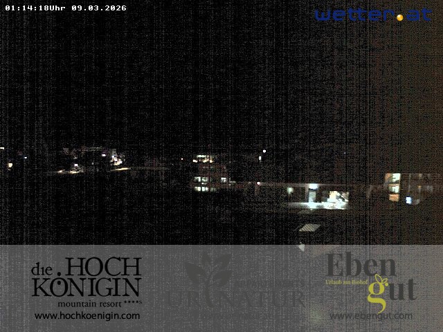 Archiv Foto Webcam Maria Alm: Ausblick Hotel Hochkönigin