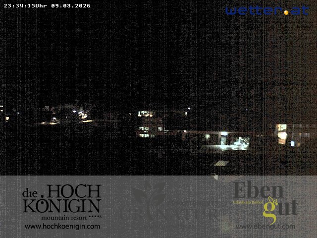 Archiv Foto Webcam Maria Alm: Ausblick Hotel Hochkönigin