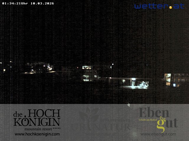 Archiv Foto Webcam Maria Alm: Ausblick Hotel Hochkönigin