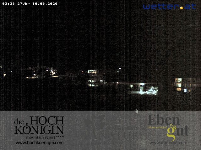 Archiv Foto Webcam Maria Alm: Ausblick Hotel Hochkönigin