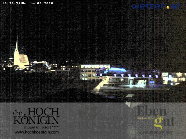 Archived image Webcam Maria Alm - View Hotel Hochkönigin