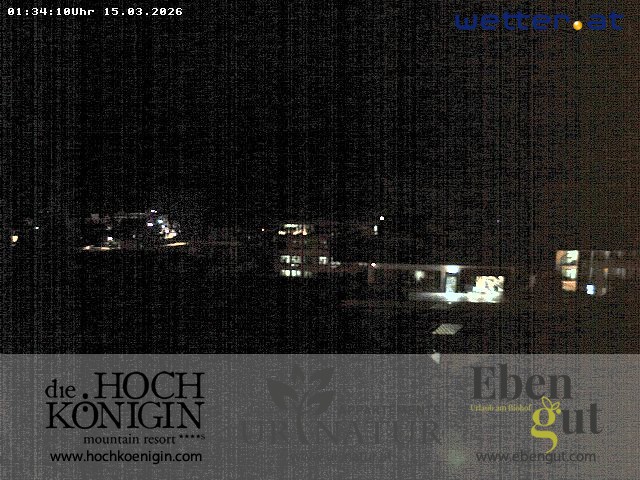 Archived image Webcam Maria Alm - View Hotel Hochkönigin