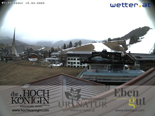 Archived image Webcam Maria Alm - View Hotel Hochkönigin
