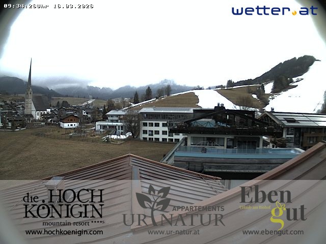 Archiv Foto Webcam Maria Alm: Ausblick Hotel Hochkönigin