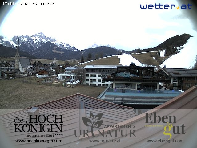 Archiv Foto Webcam Maria Alm: Ausblick Hotel Hochkönigin