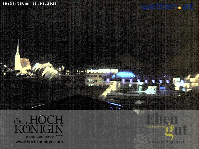 Archiv Foto Webcam Maria Alm: Ausblick Hotel Hochkönigin