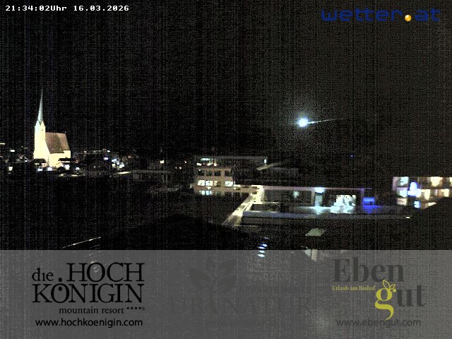 Archiv Foto Webcam Maria Alm: Ausblick Hotel Hochkönigin