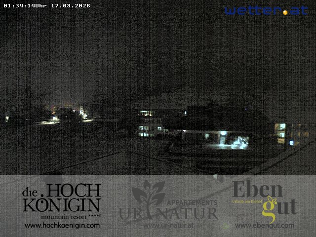 Archiv Foto Webcam Maria Alm: Ausblick Hotel Hochkönigin