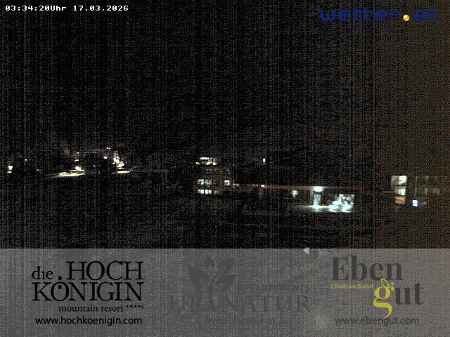 Archived image Webcam Maria Alm - View Hotel Hochkönigin