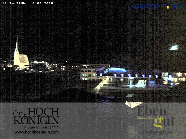 Archiv Foto Webcam Maria Alm: Ausblick Hotel Hochkönigin