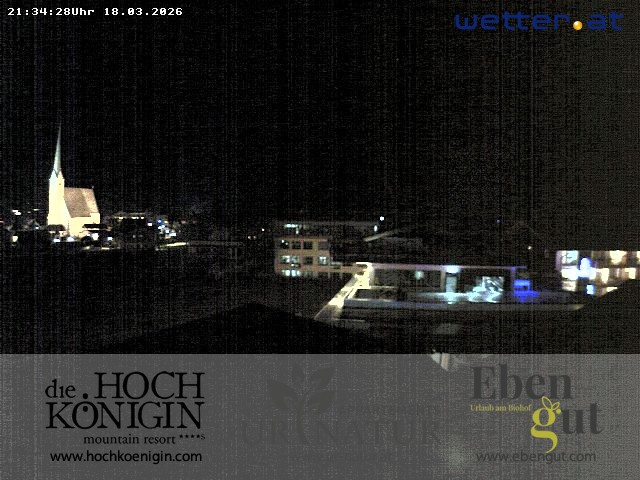 Archiv Foto Webcam Maria Alm: Ausblick Hotel Hochkönigin