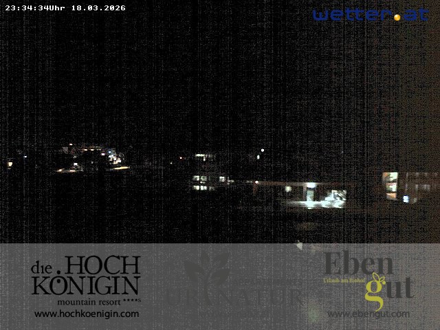 Archiv Foto Webcam Maria Alm: Ausblick Hotel Hochkönigin
