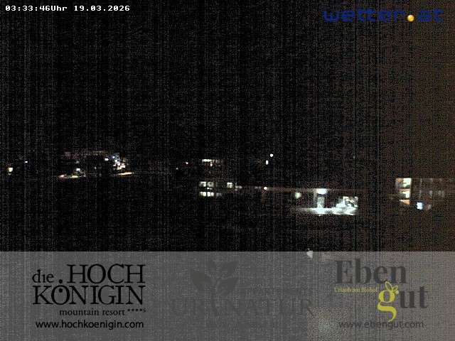 Archiv Foto Webcam Maria Alm: Ausblick Hotel Hochkönigin