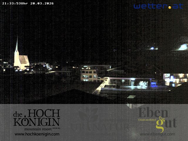 Archiv Foto Webcam Maria Alm: Ausblick Hotel Hochkönigin
