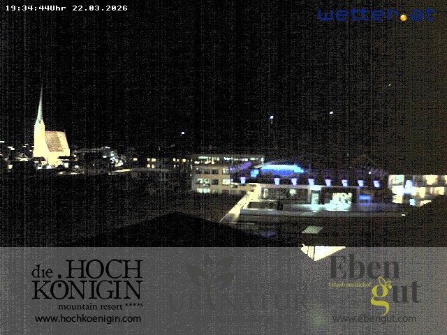 Archiv Foto Webcam Maria Alm: Ausblick Hotel Hochkönigin