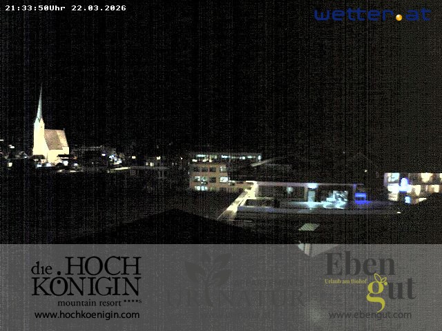 Archiv Foto Webcam Maria Alm: Ausblick Hotel Hochkönigin