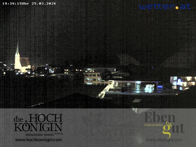 Archiv Foto Webcam Maria Alm: Ausblick Hotel Hochkönigin