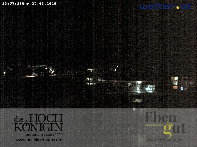 Archiv Foto Webcam Maria Alm: Ausblick Hotel Hochkönigin