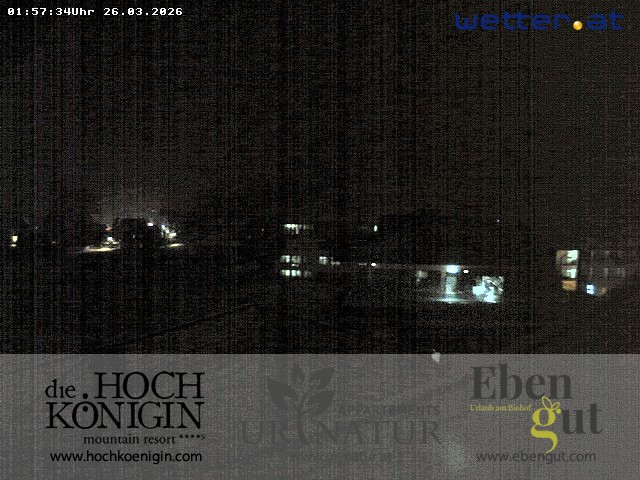 Archiv Foto Webcam Maria Alm: Ausblick Hotel Hochkönigin