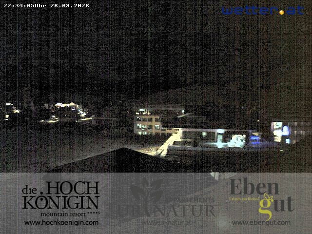 Archiv Foto Webcam Maria Alm: Ausblick Hotel Hochkönigin