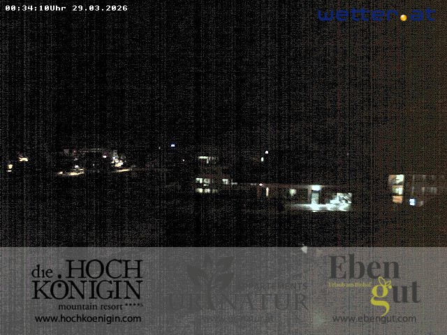Archiv Foto Webcam Maria Alm: Ausblick Hotel Hochkönigin