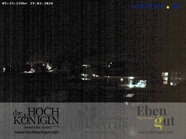 Archiv Foto Webcam Maria Alm: Ausblick Hotel Hochkönigin