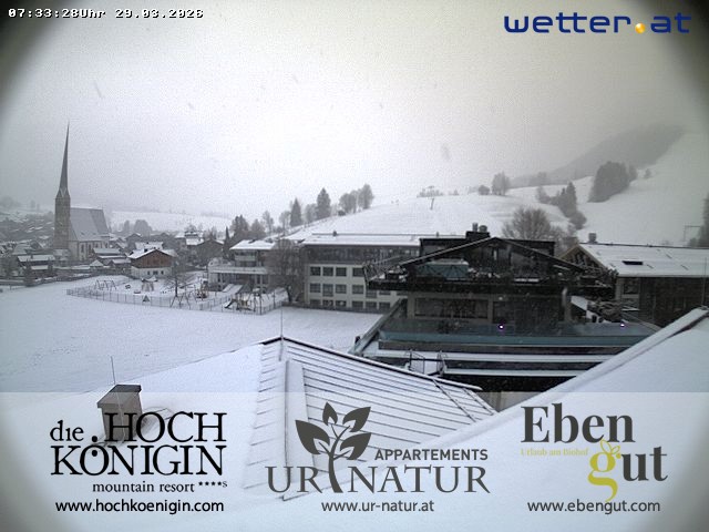 Archiv Foto Webcam Maria Alm: Ausblick Hotel Hochkönigin