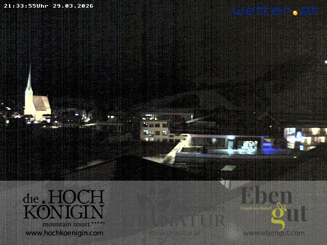 Archiv Foto Webcam Maria Alm: Ausblick Hotel Hochkönigin