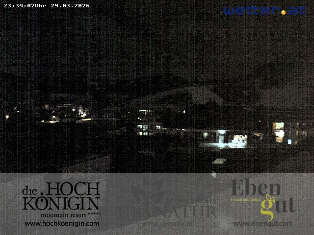 Archiv Foto Webcam Maria Alm: Ausblick Hotel Hochkönigin