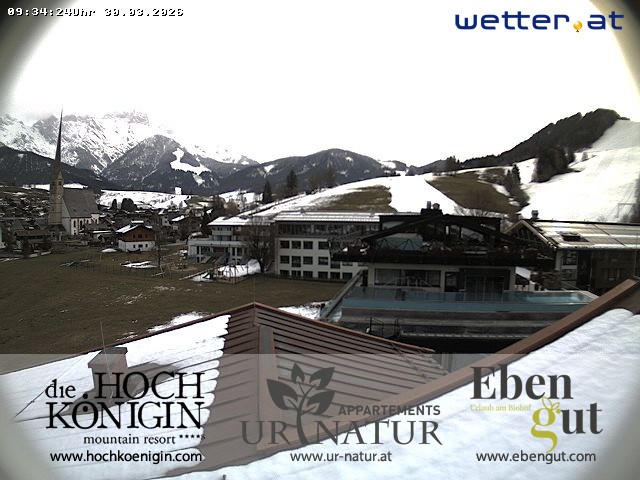 Archived image Webcam Maria Alm - View Hotel Hochkönigin
