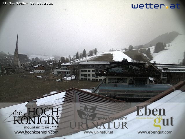 Archived image Webcam Maria Alm - View Hotel Hochkönigin