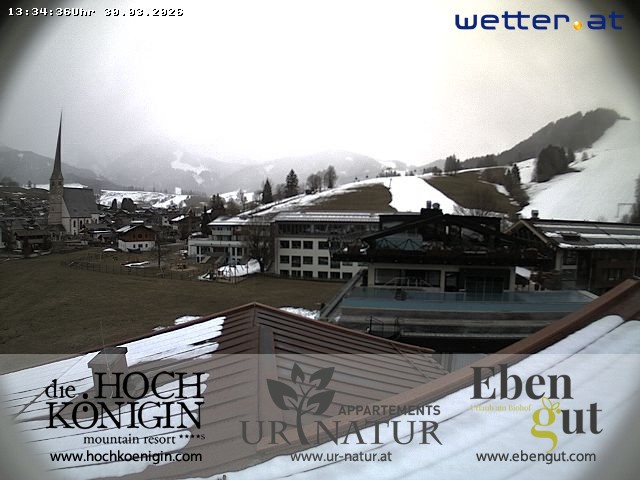 Archived image Webcam Maria Alm - View Hotel Hochkönigin