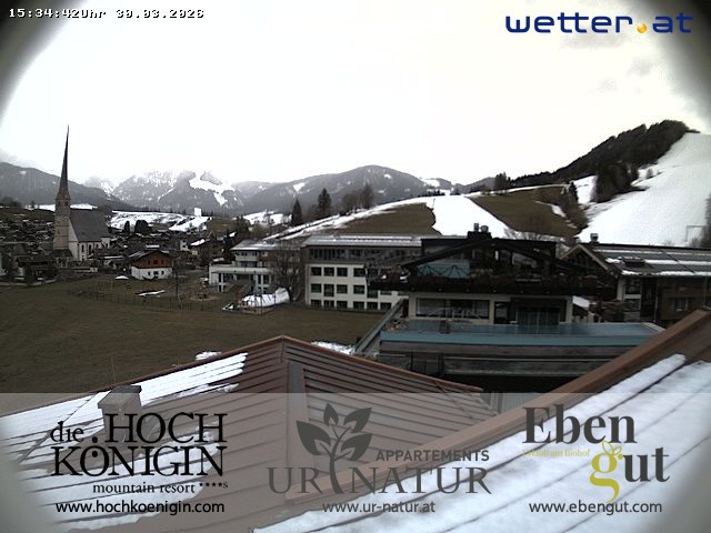 Archived image Webcam Maria Alm - View Hotel Hochkönigin