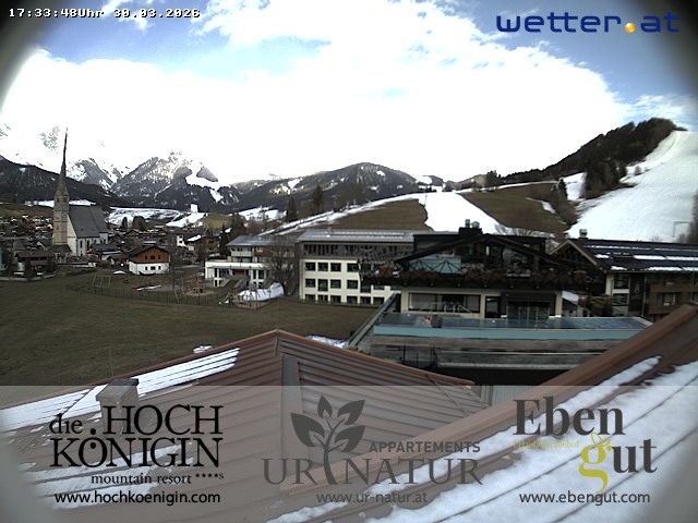 Archived image Webcam Maria Alm - View Hotel Hochkönigin