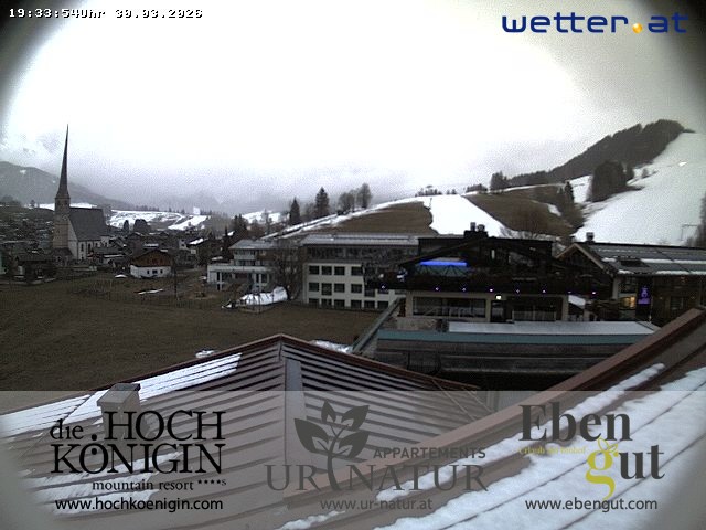Archived image Webcam Maria Alm - View Hotel Hochkönigin