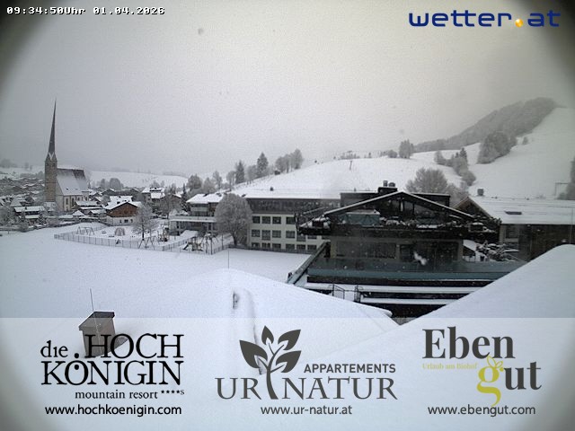 Archived image Webcam Maria Alm - View Hotel Hochkönigin