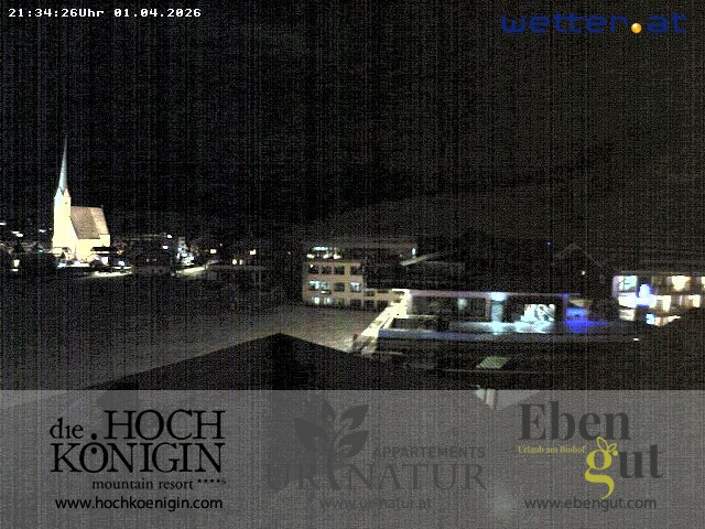 Archived image Webcam Maria Alm - View Hotel Hochkönigin