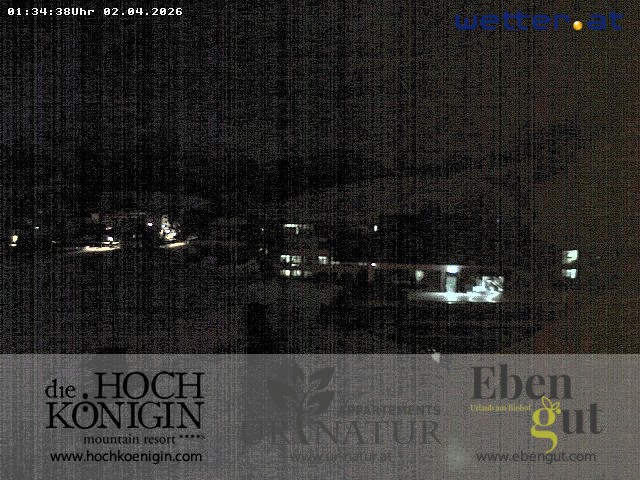 Archived image Webcam Maria Alm - View Hotel Hochkönigin