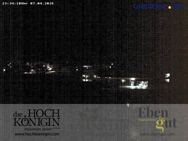 Archiv Foto Webcam Maria Alm: Ausblick Hotel Hochkönigin