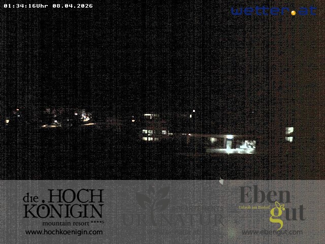 Archiv Foto Webcam Maria Alm: Ausblick Hotel Hochkönigin