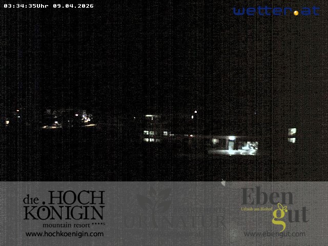 Archiv Foto Webcam Maria Alm: Ausblick Hotel Hochkönigin