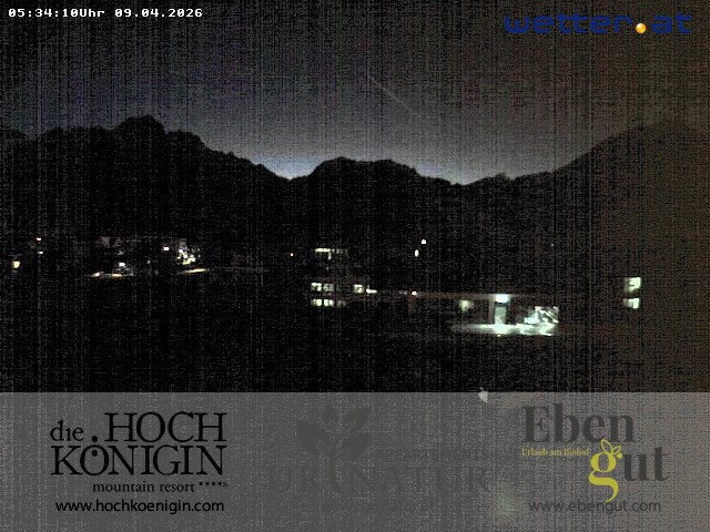 Archiv Foto Webcam Maria Alm: Ausblick Hotel Hochkönigin