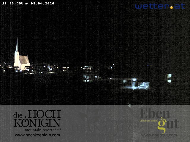 Archiv Foto Webcam Maria Alm: Ausblick Hotel Hochkönigin