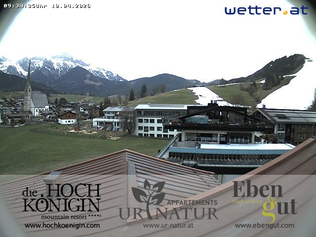 Archived image Webcam Maria Alm - View Hotel Hochkönigin