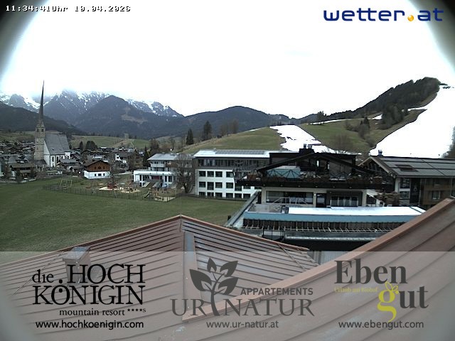 Archived image Webcam Maria Alm - View Hotel Hochkönigin