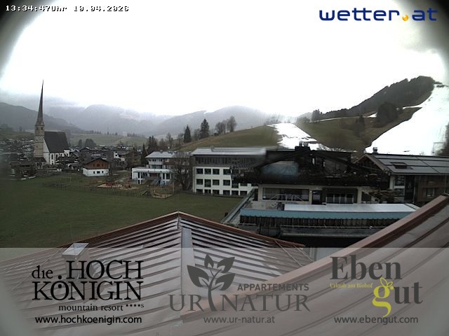 Archived image Webcam Maria Alm - View Hotel Hochkönigin